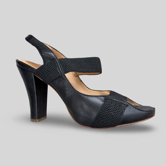 Modern Vintage Slingback Heels - Picture 3 of 7